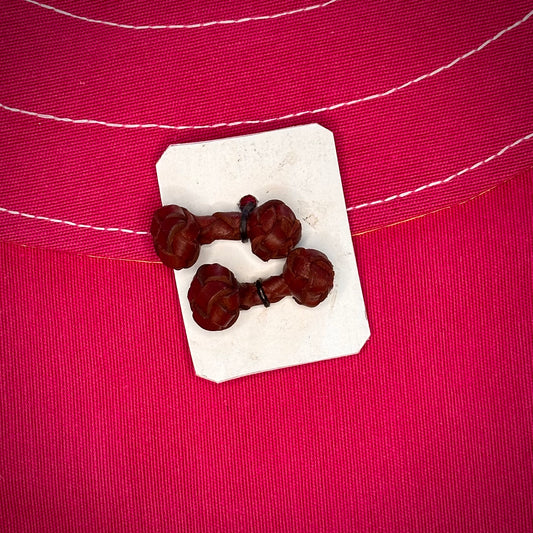 JUEGO DE GEMELOS DE CUERO