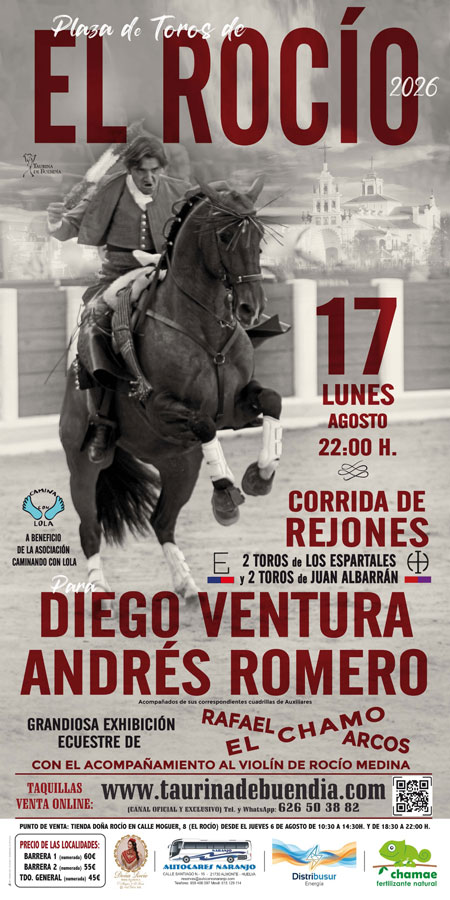 Diego Ventura en El Rocío | Corrida de Rejones 2026