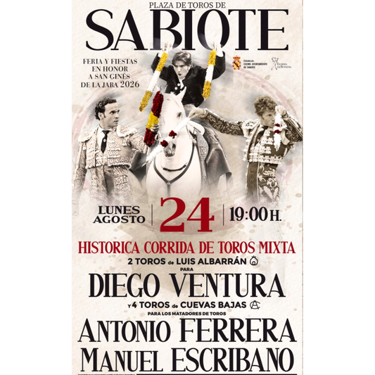 Diego Ventura en Sabiote | Feria de San Ginés de la Jara 2026