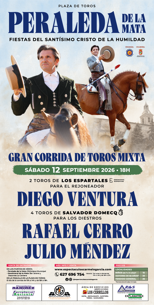 Diego Ventura en Peraleda de la Mata | Feria 2026