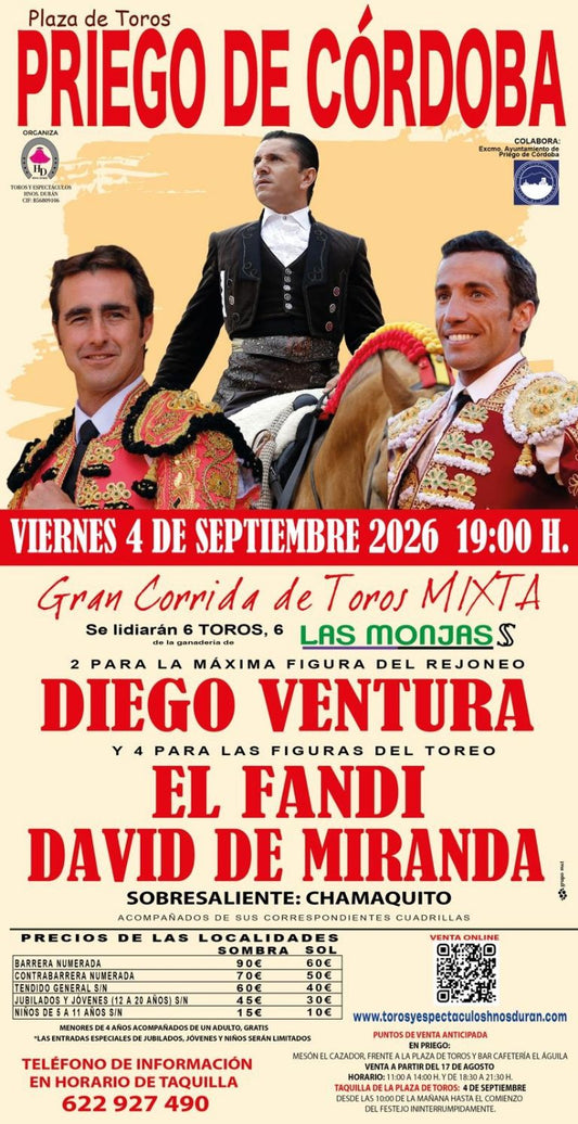 Diego Ventura en Priego de Córdoba | Feria Real 2026
