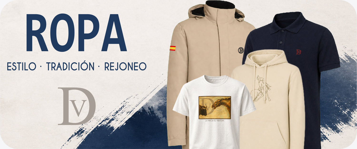 Ropa oficial Diego Ventura colección de camisetas, polos, chalecos, etc, para aficionados taurinos y regalos