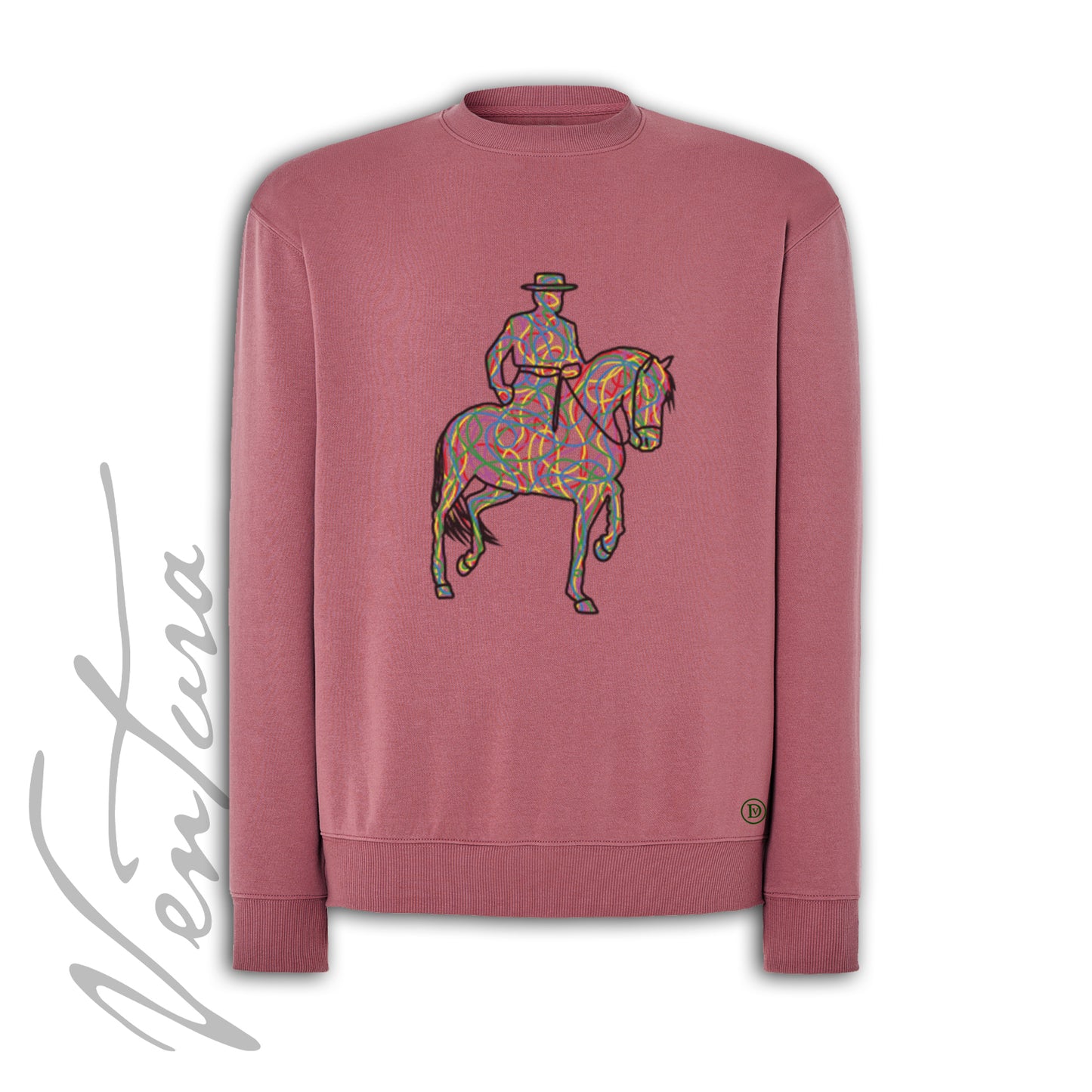 SUDADERA ROSA PV “ALFILERES DE COLORES”