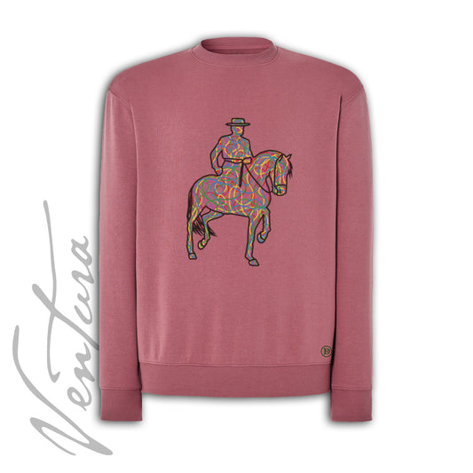 SUDADERA ROSA PV “ALFILERES DE COLORES”