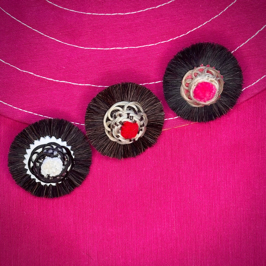 BROCHE DE CERDA-SEDA