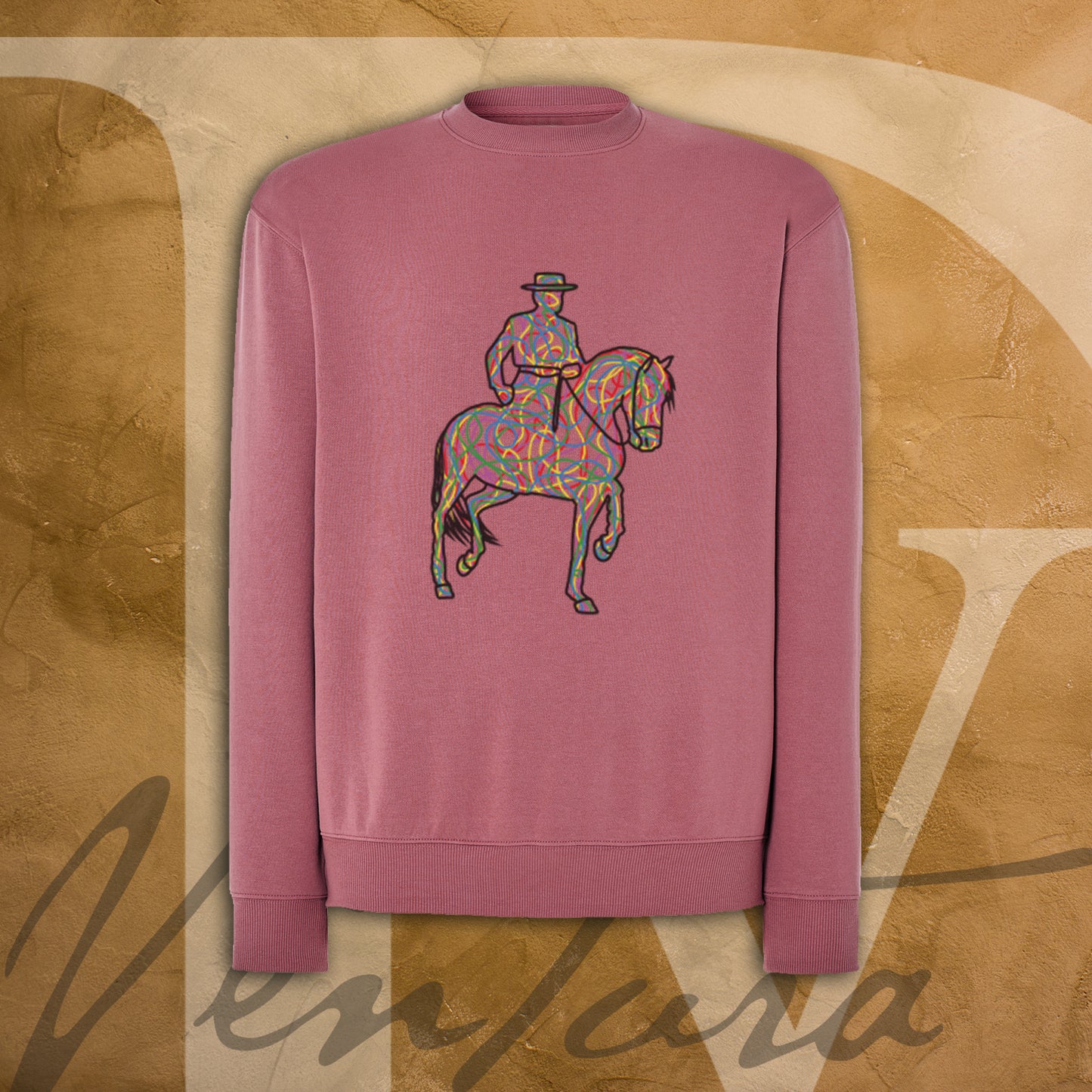 SUDADERA ROSA PV “ALFILERES DE COLORES”