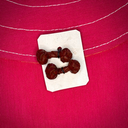 JUEGO DE GEMELOS DE CUERO