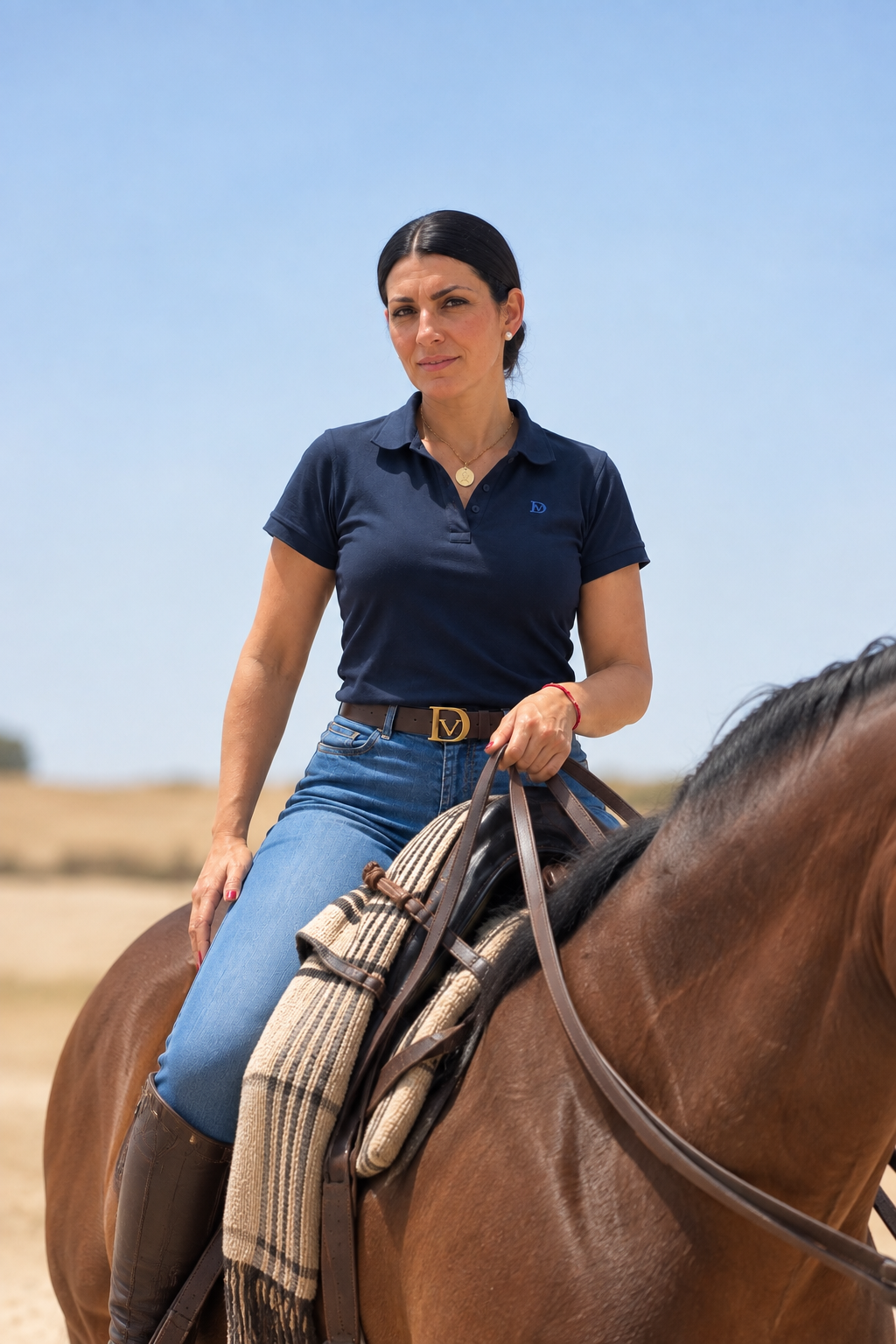 POLO MUJER DV | MARINO