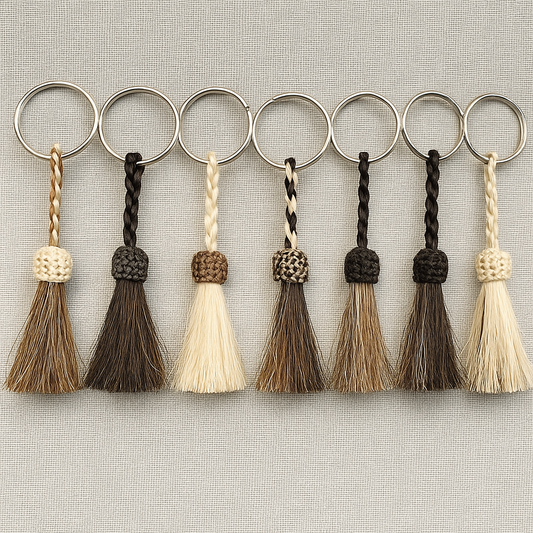 LLAVERO DE CERDA DE CABALLO SIMPLE